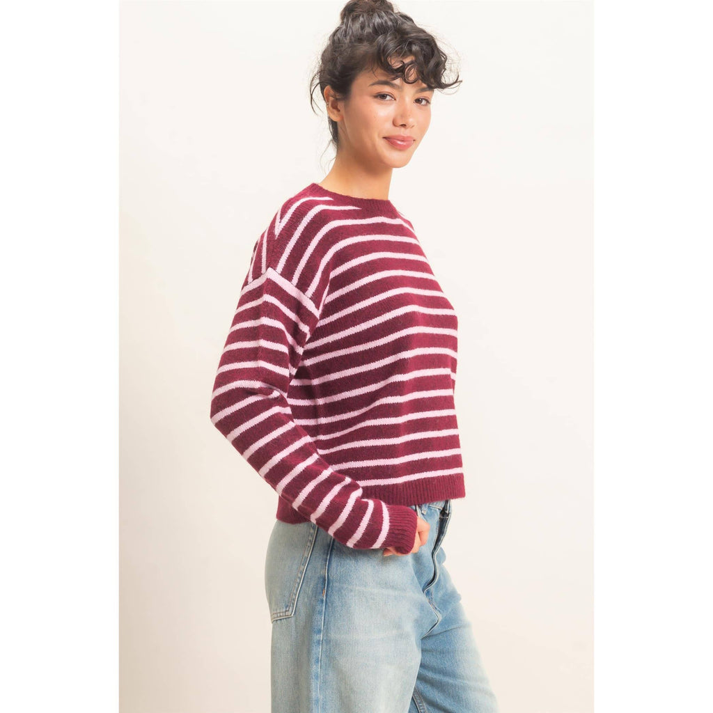 Striped Crew Neck Sweater