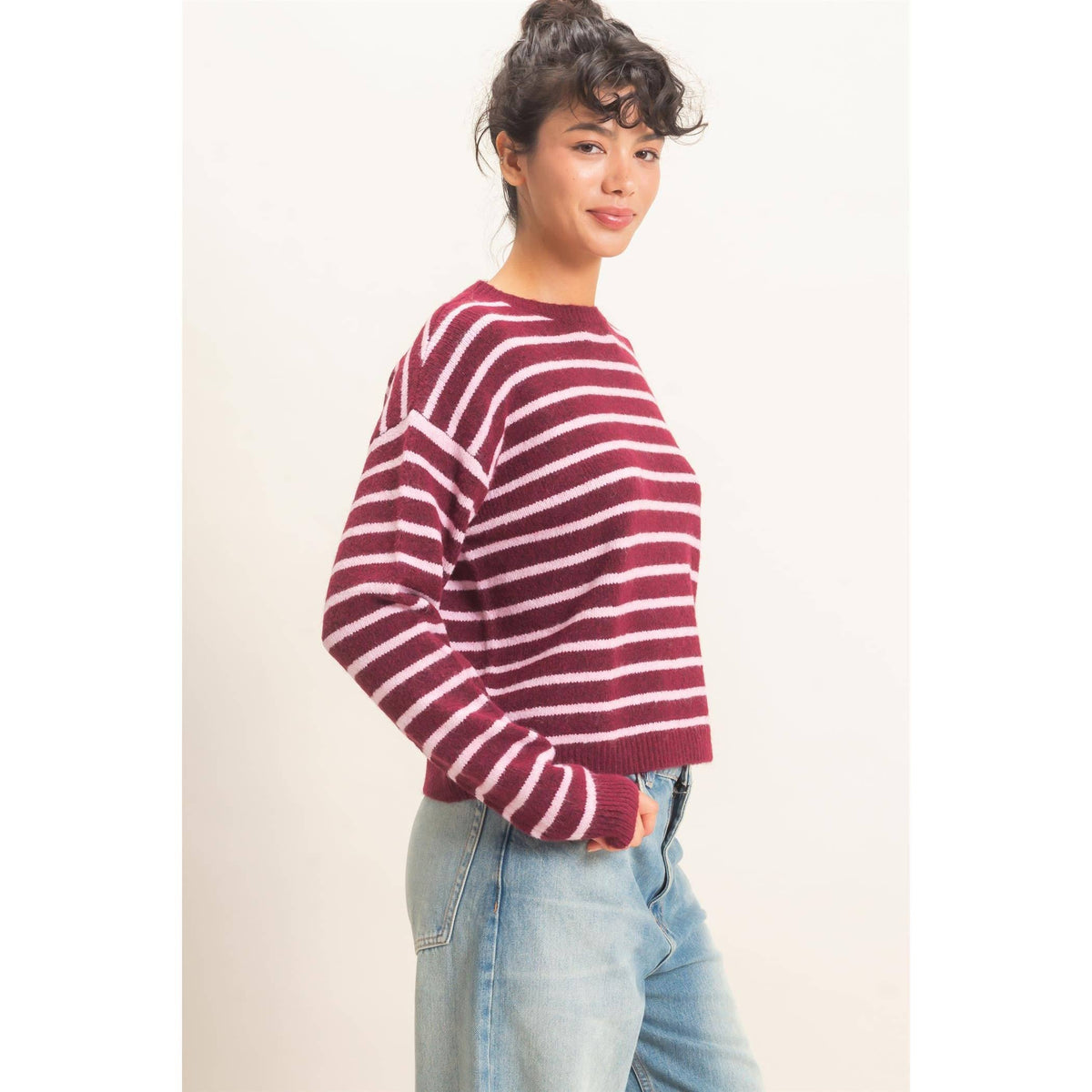 Striped Crew Neck Sweater