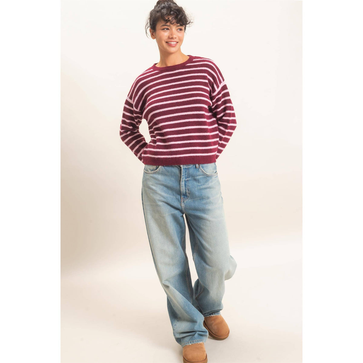 Striped Crew Neck Sweater