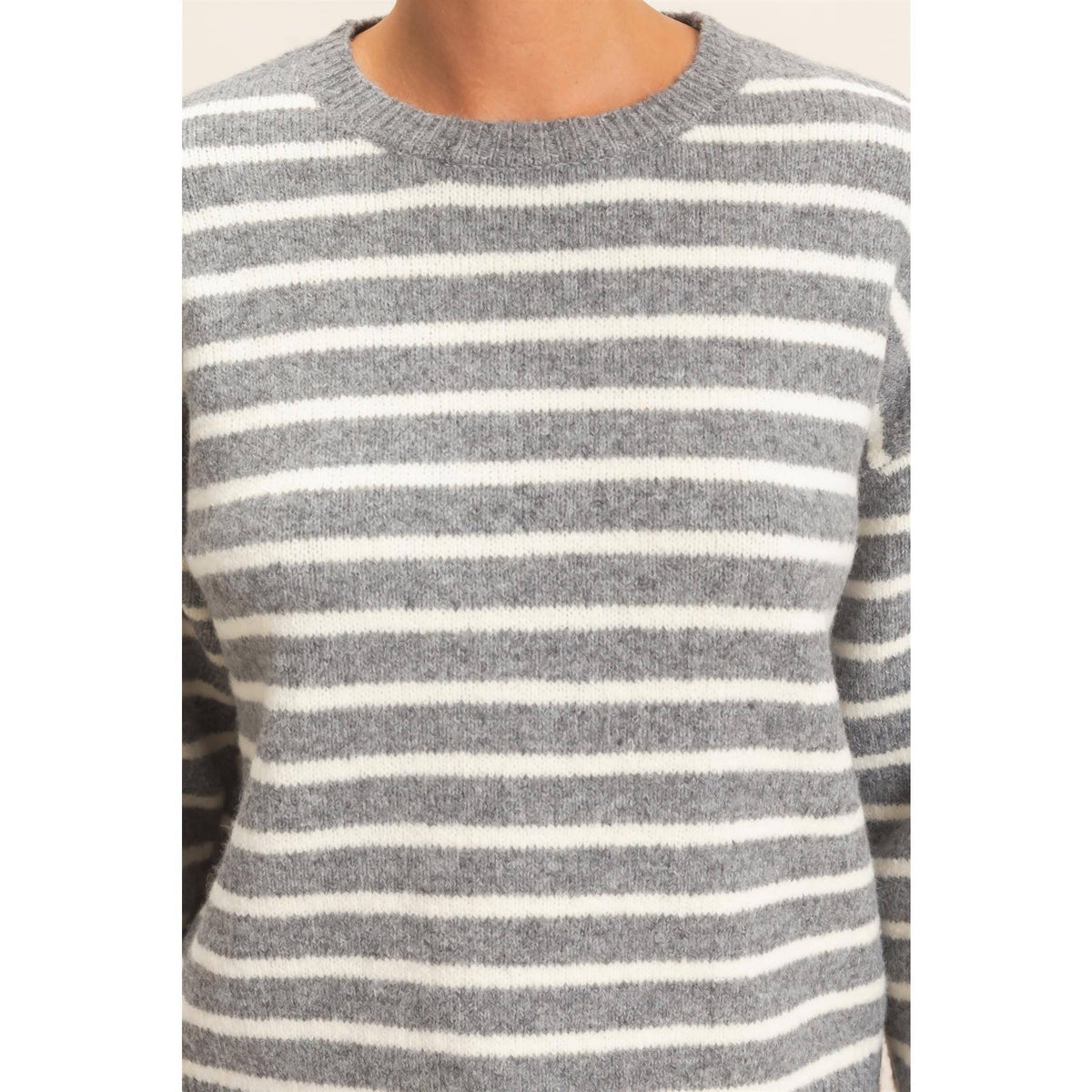 Striped Crew Neck Sweater