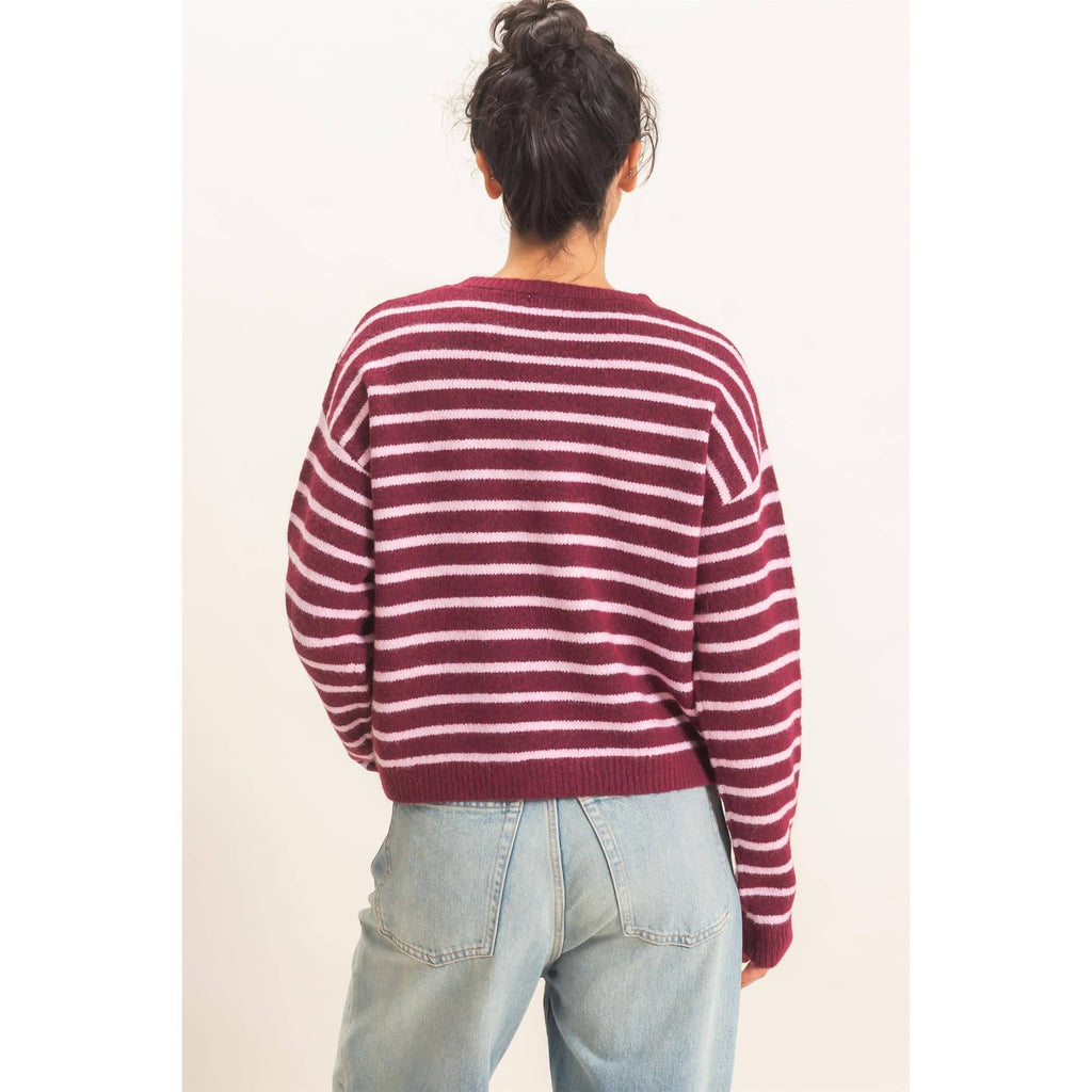 Striped Crew Neck Sweater