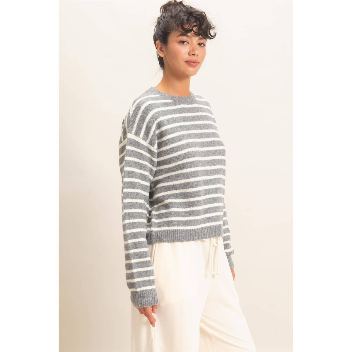 Striped Crew Neck Sweater