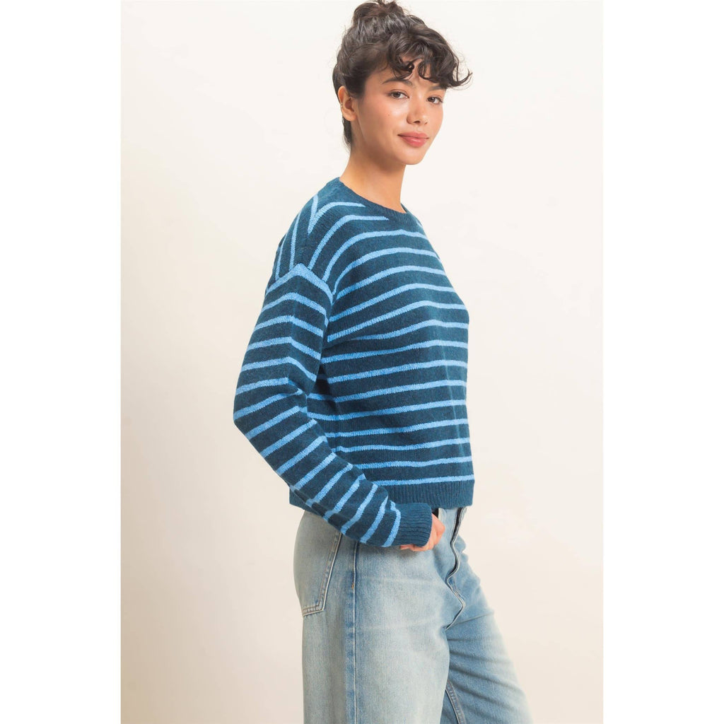 Striped Crew Neck Sweater