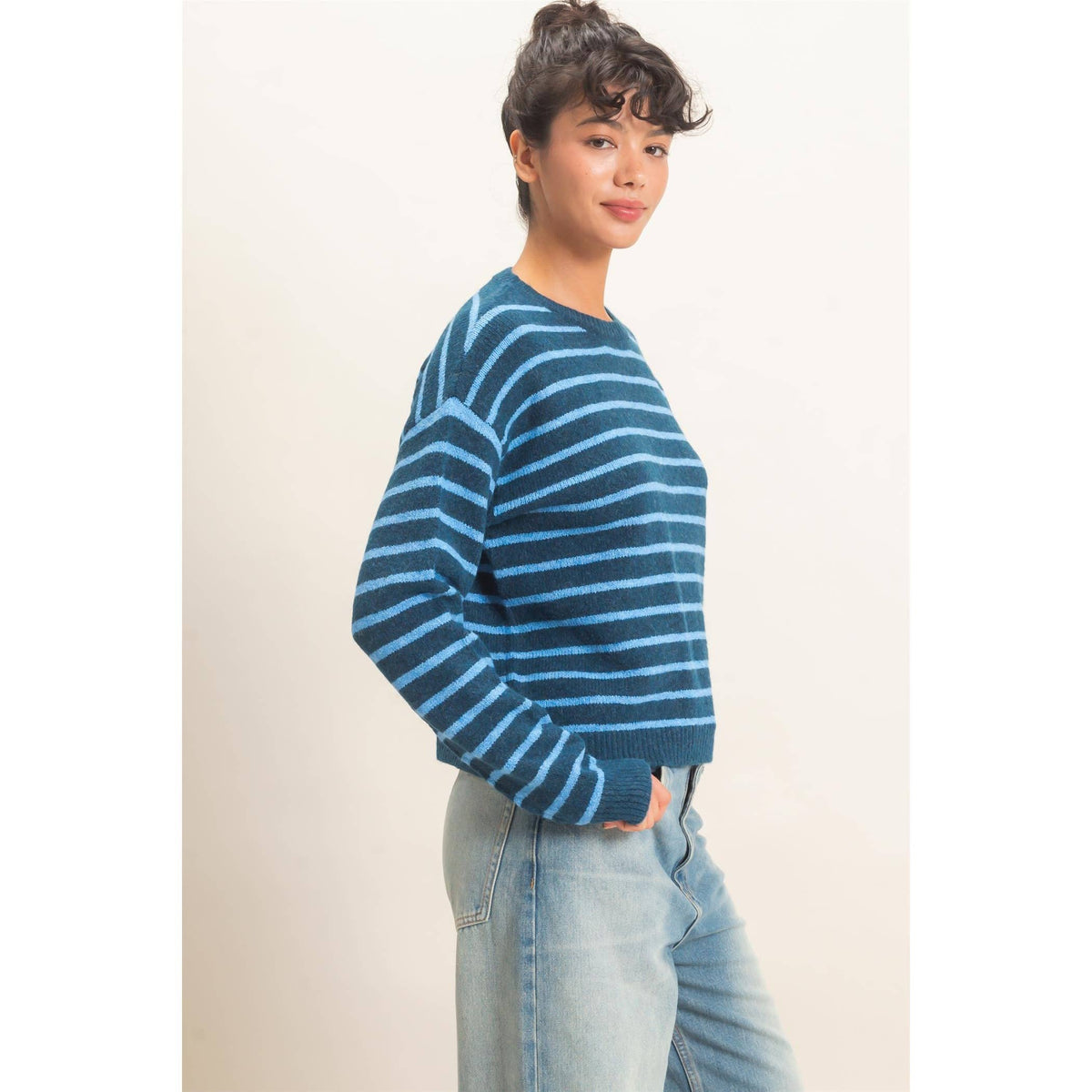 Striped Crew Neck Sweater