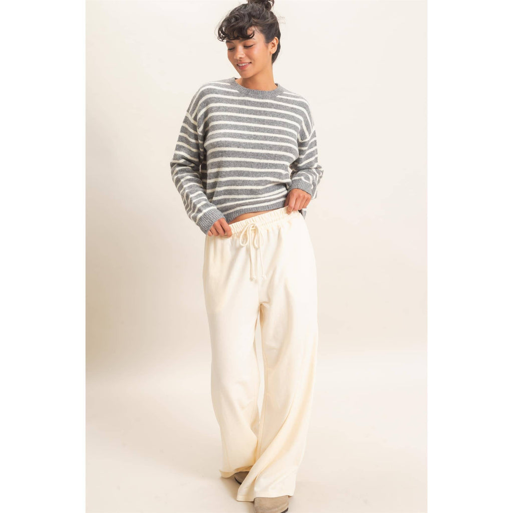 Striped Crew Neck Sweater