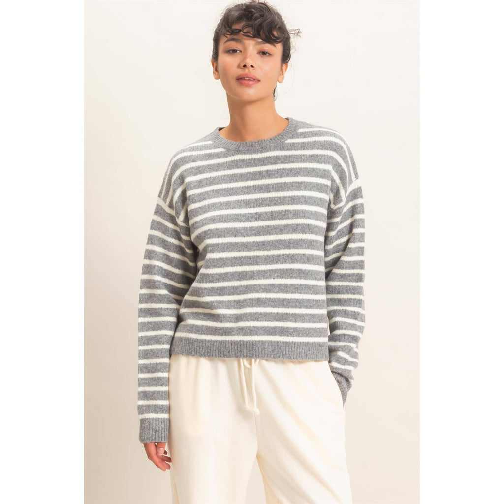 Striped Crew Neck Sweater