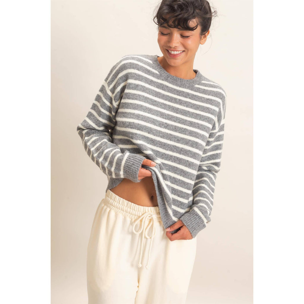 Striped Crew Neck Sweater