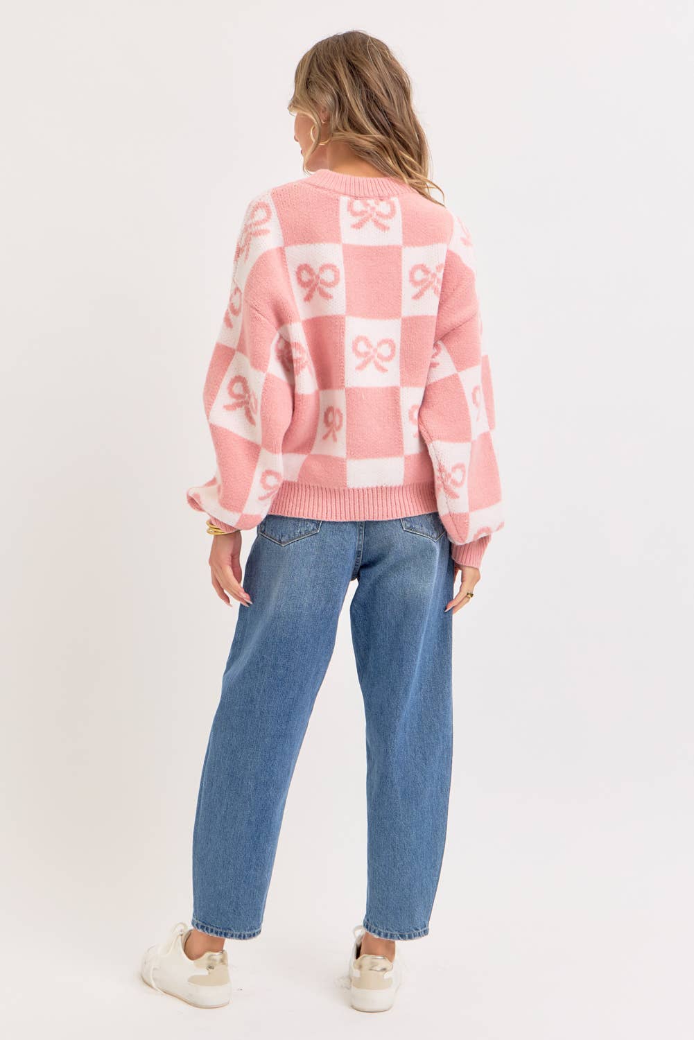 Checkered Holiday Christmas Sweater