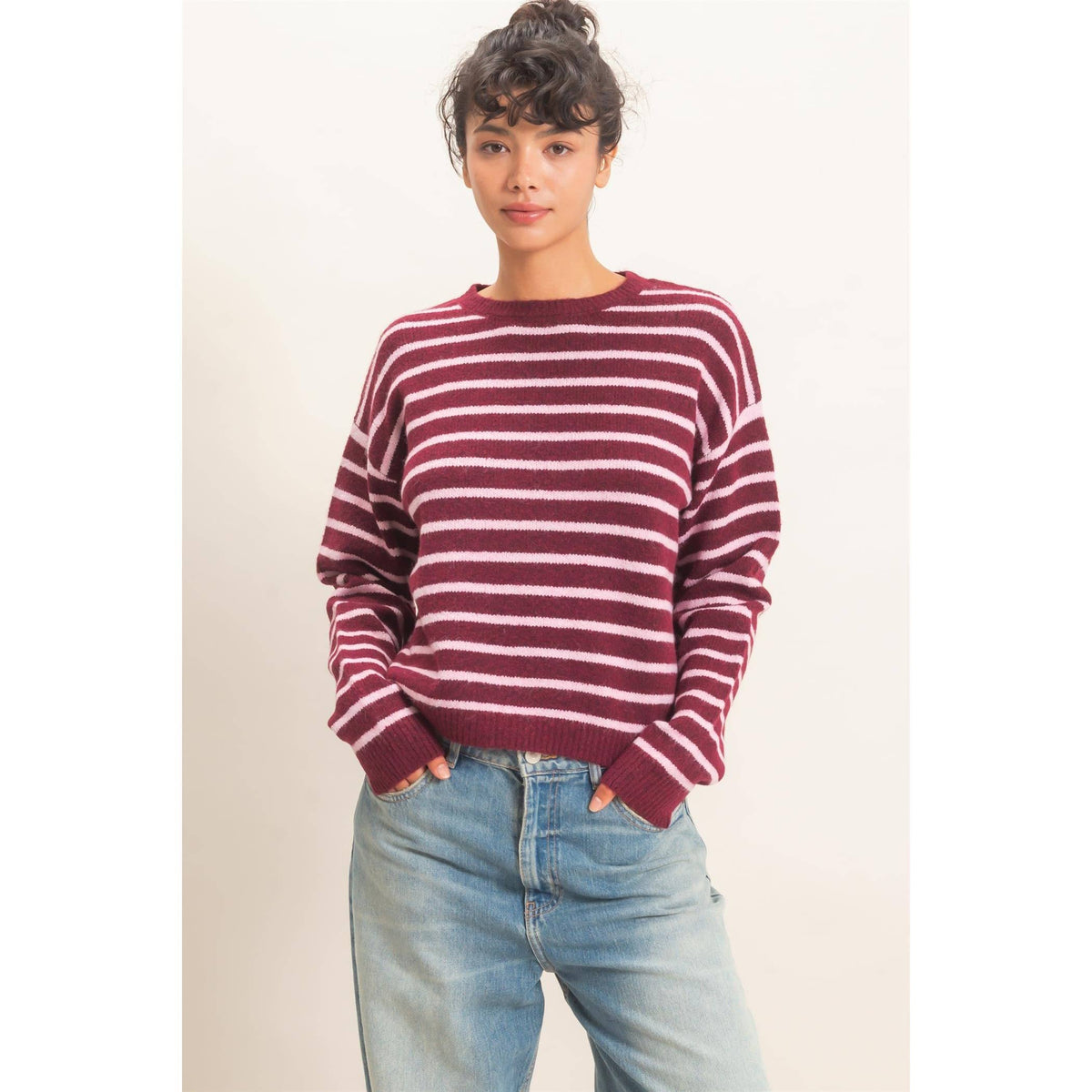 Striped Crew Neck Sweater