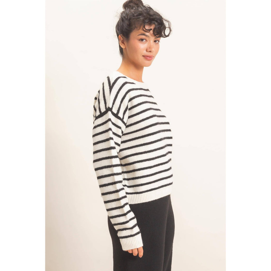 Striped Crew Neck Sweater