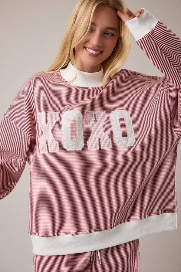 Mock Neck XOXO Sweater