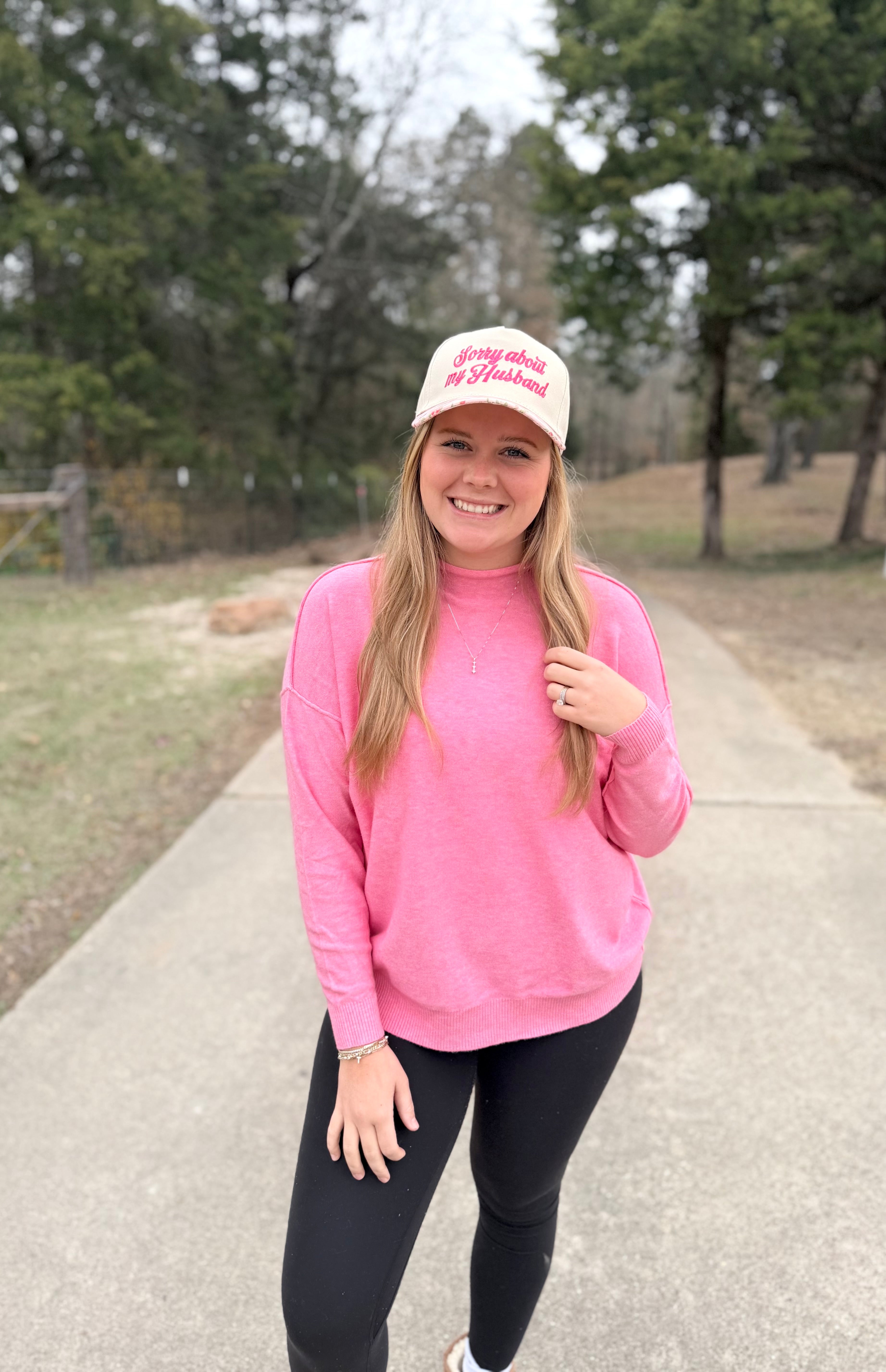 Mock Neck Exposed Seam Sweater