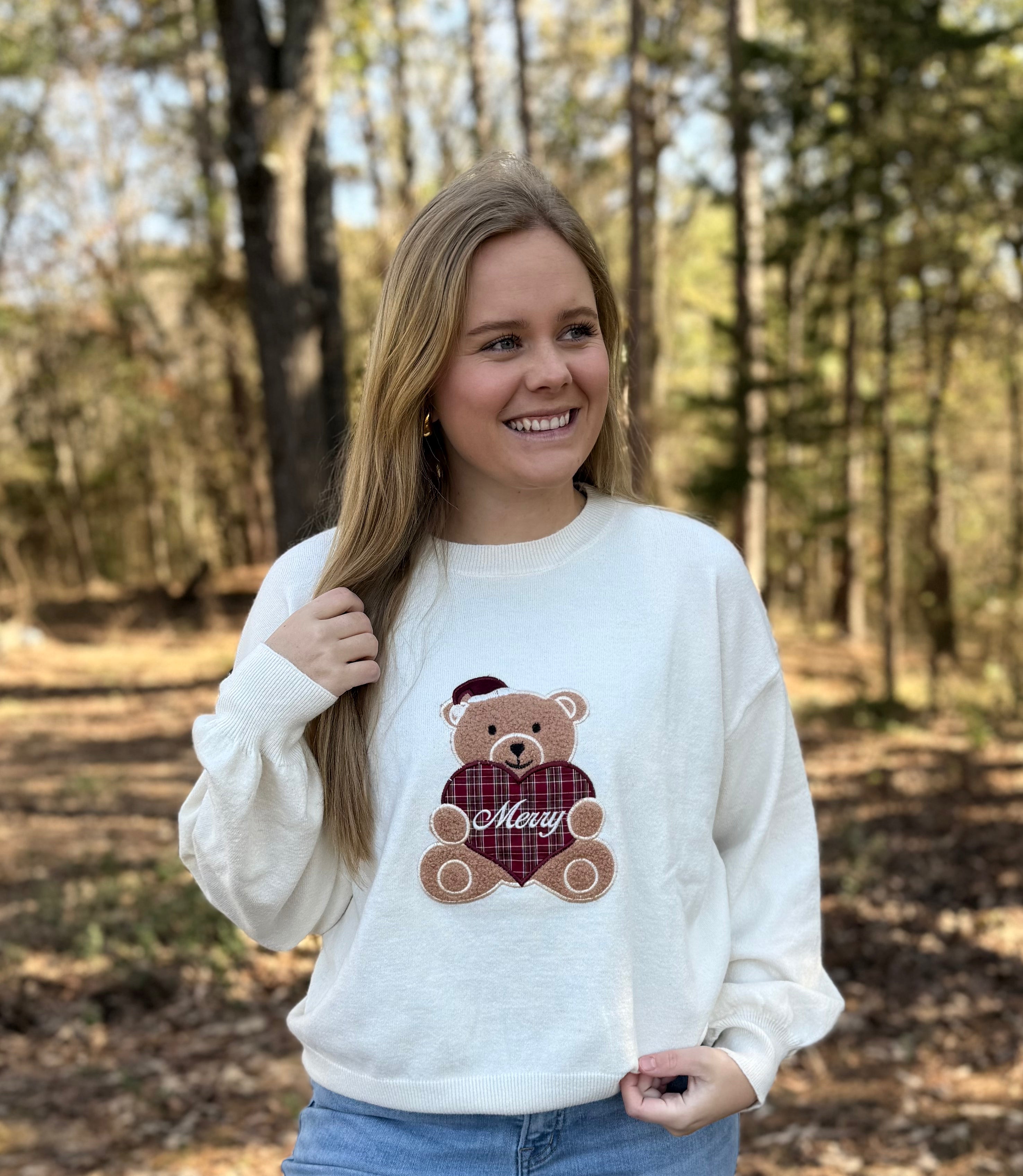 SANTA TEDDY SWEATER