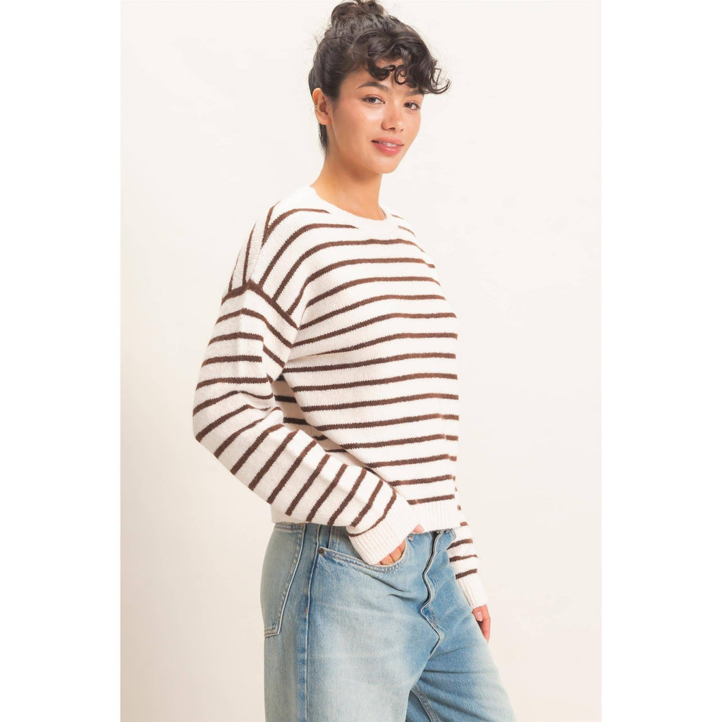 Striped Crew Neck Sweater