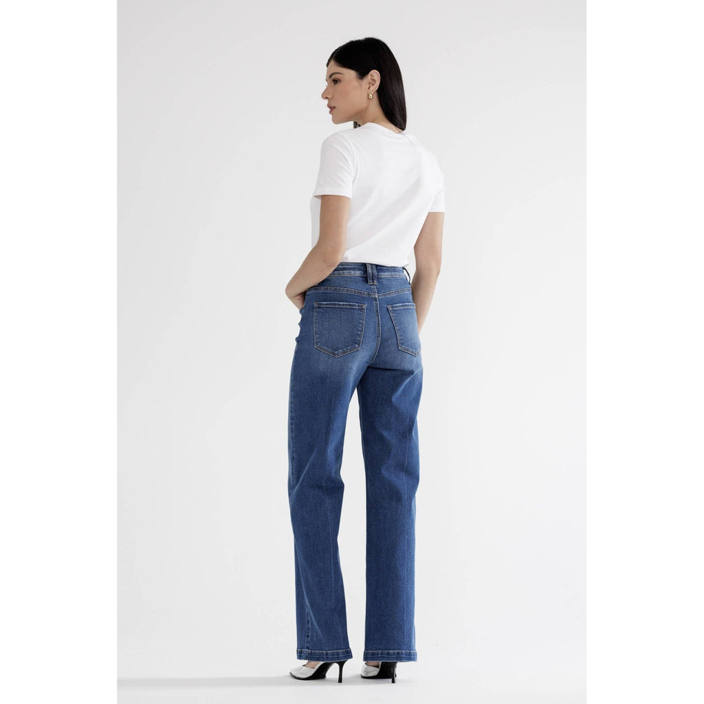 HIGH RISE WITH STRETCH WIDE LEG