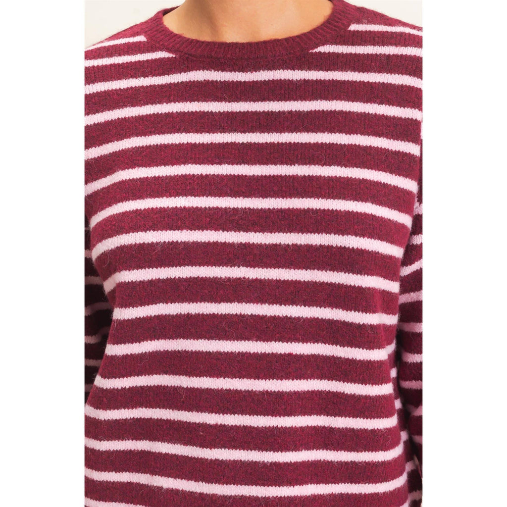Striped Crew Neck Sweater