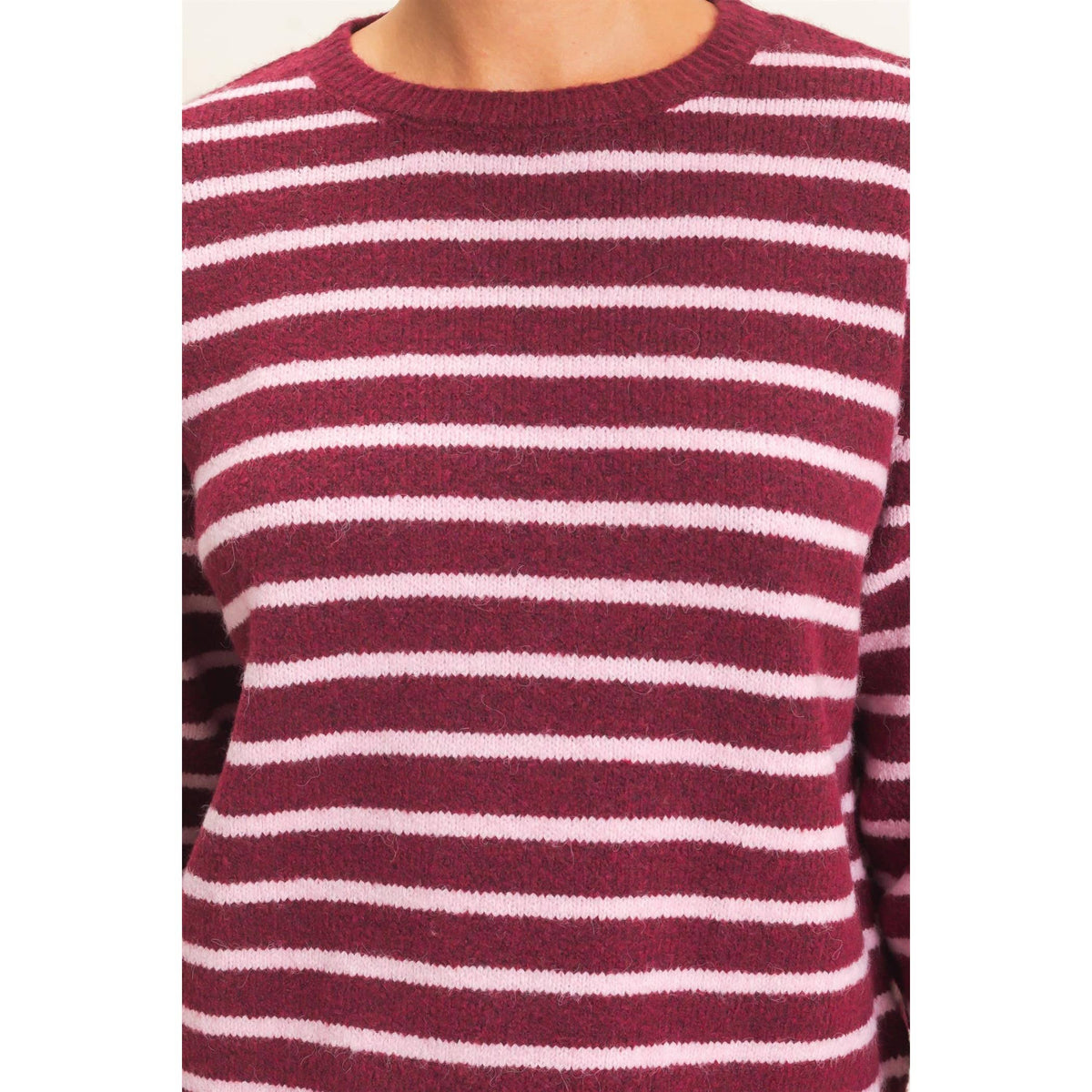 Striped Crew Neck Sweater