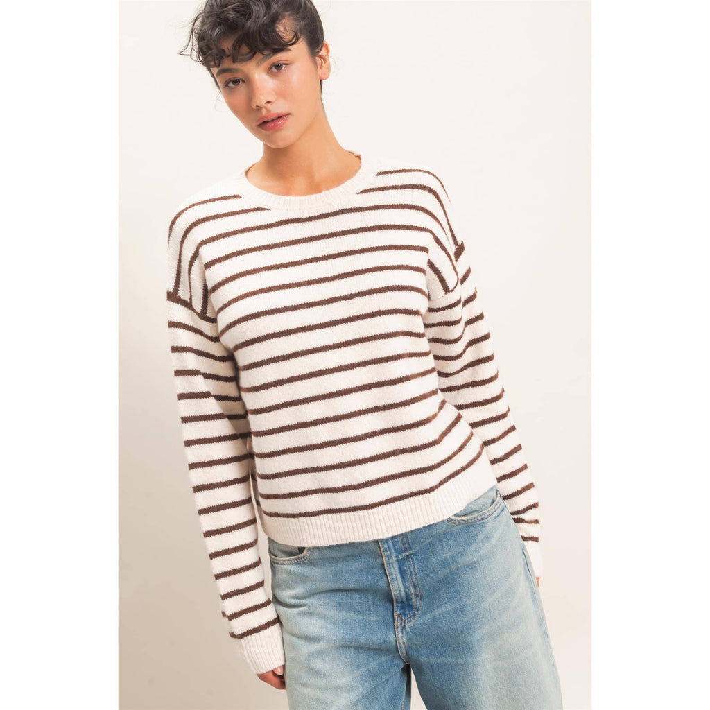 Striped Crew Neck Sweater